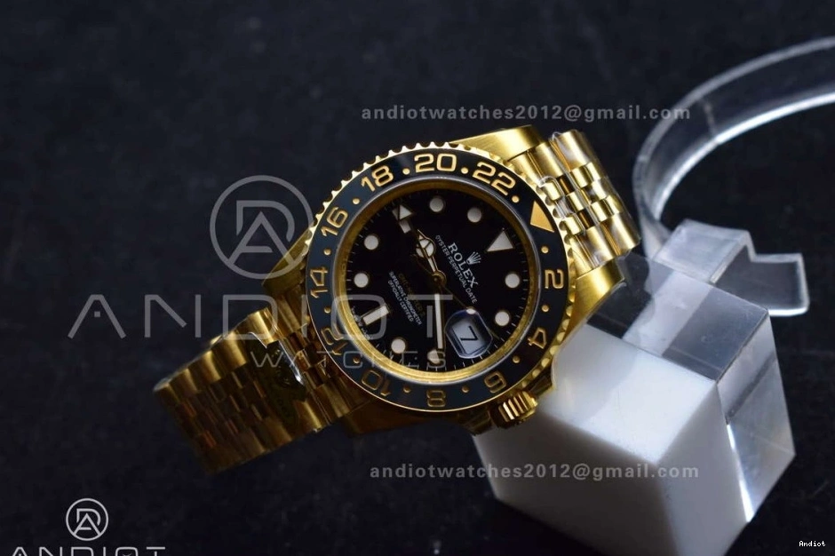 126718 GRNR Gold Factory YG CHS on 1:1 Black II GMT VR3285 Bracelet Edition Gain Best Dial Weight Master Jubilee 0507
